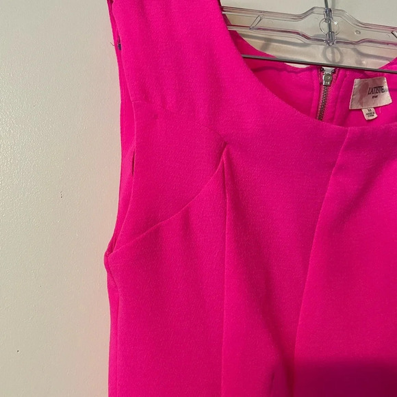 L’Atiste Hot Pink Sleeveless Fit and Flare Mini Dress Size Medium - Picture 4 of 12
